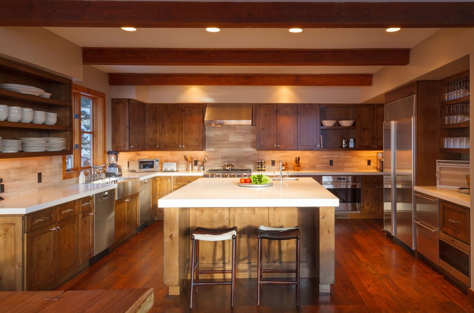 A completely updated kitchen will make any chef happy. 