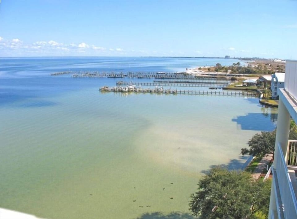 Your view of the lovely bay right across from the gulf.