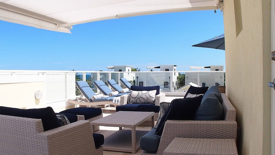 Luxury terrace with ocean and intracoastal views!