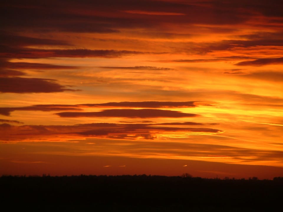 Sunset - taken from the property