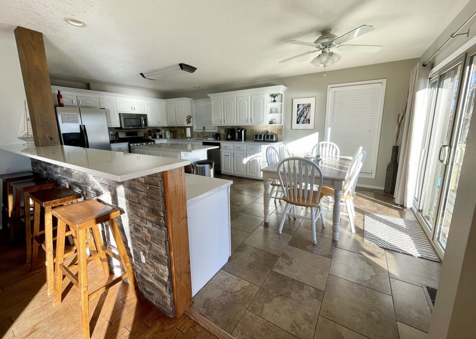 Wide open kitchen