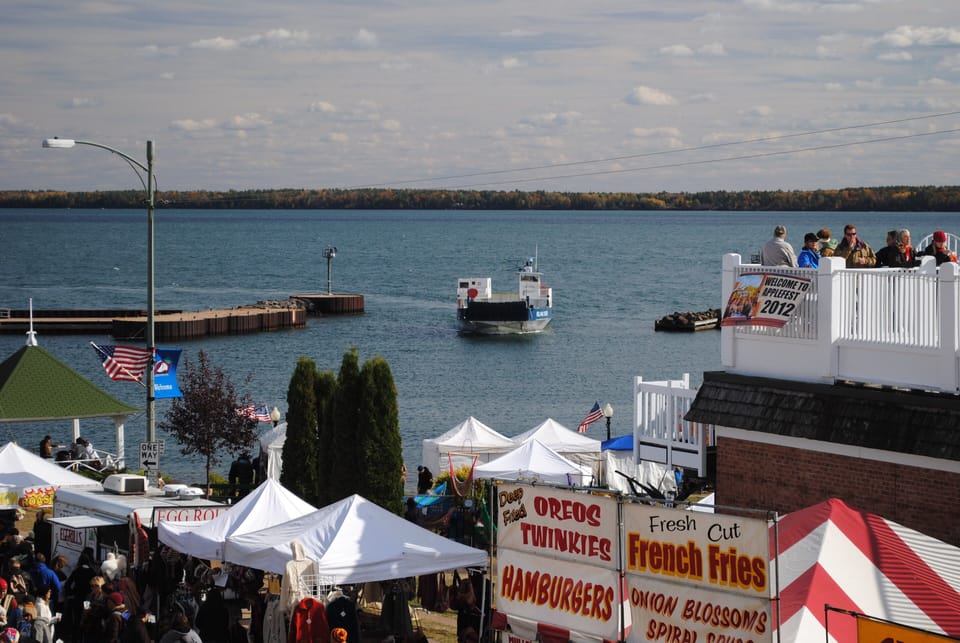 Best views of Apple Festival, first full weekend in October. 