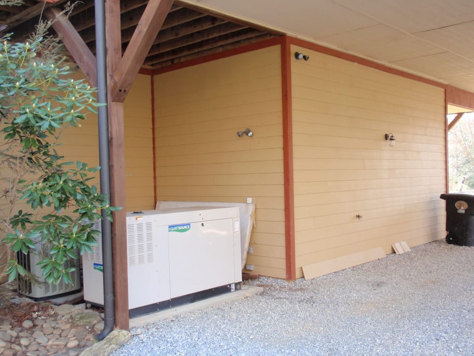 Large whole house generator in case of power outages
