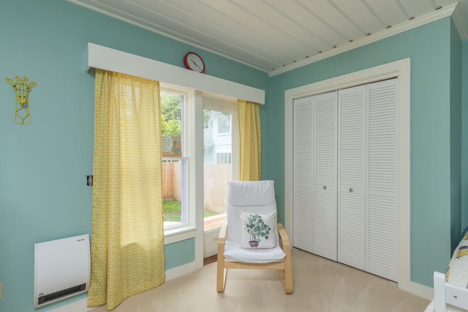 This room was originally a covered porch used for canning and clothes washing.