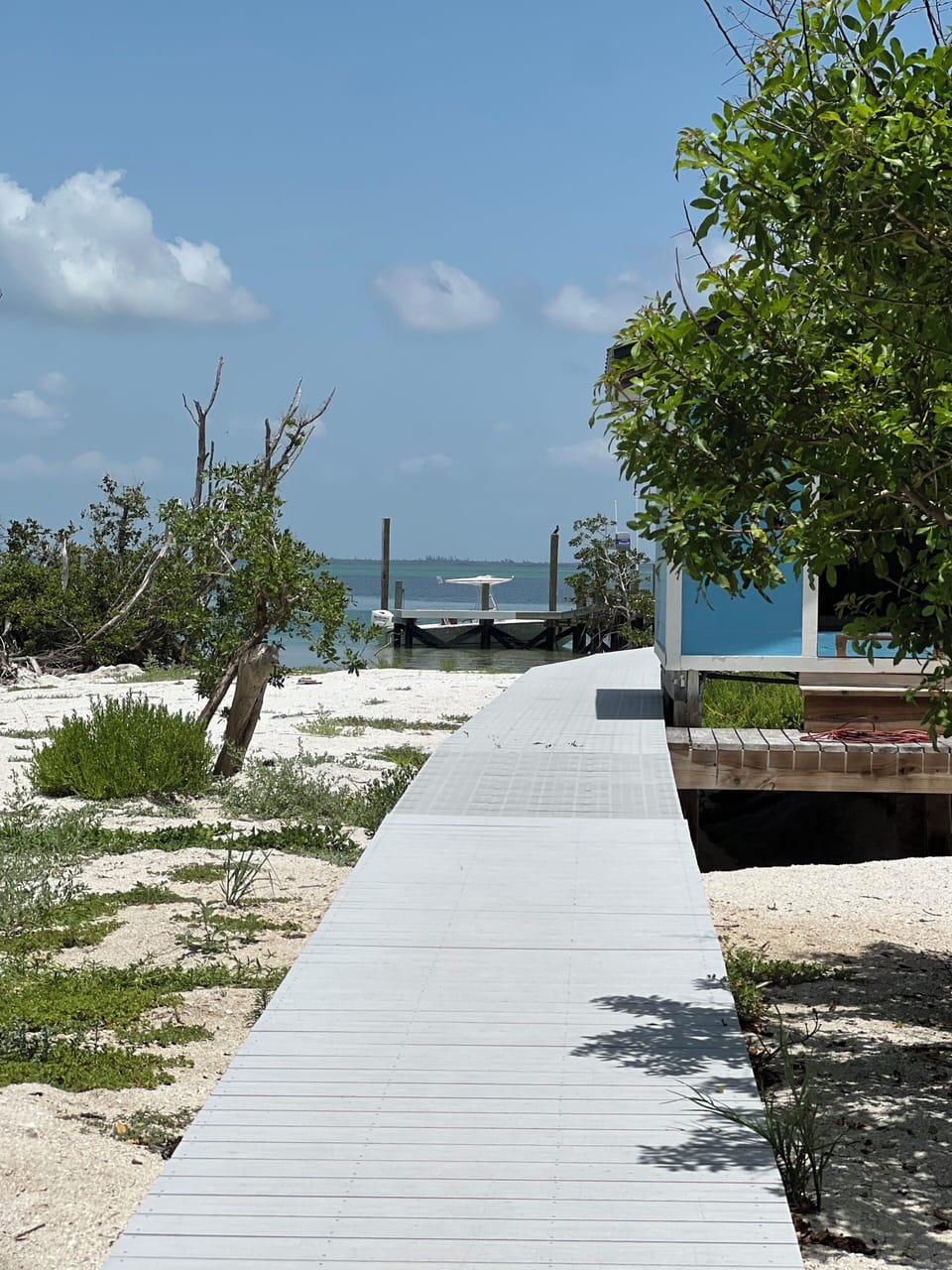 Bay side dock access