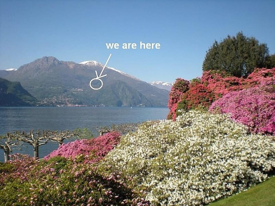 We are here, in the heart of Lake Como