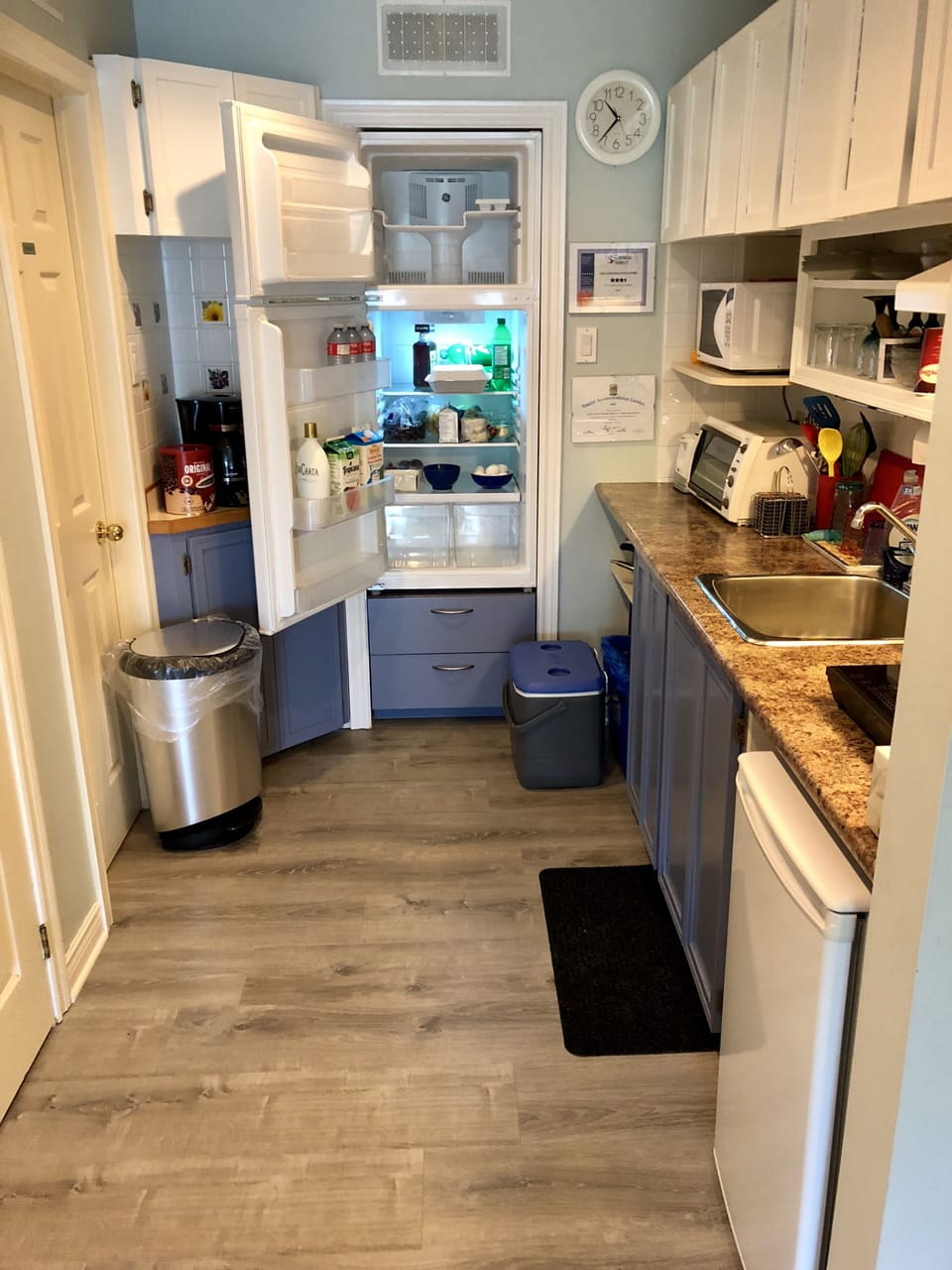 Inside our fridge/freezer 