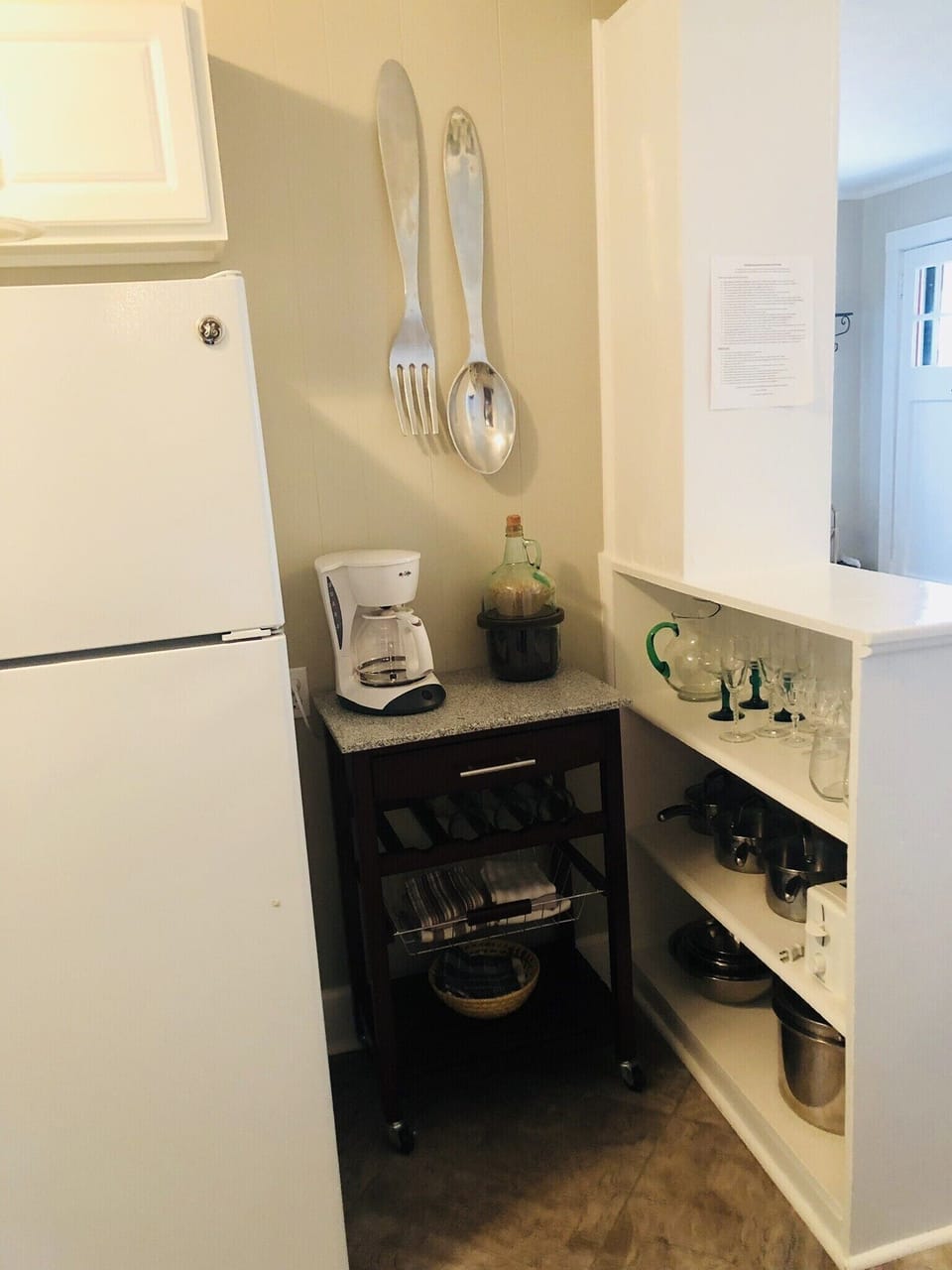 Enjoy some complimentary coffee or whip up a meal in our fully stocked kitchen