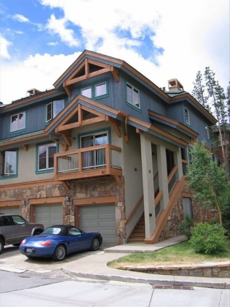 Outside of our Los Pinos Breckenridge condo