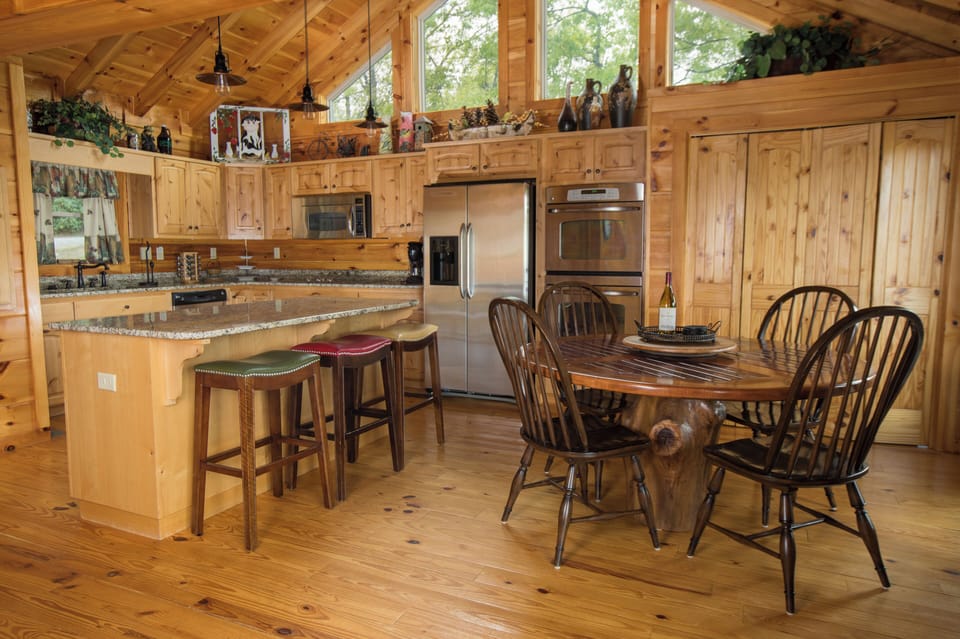 Kitchen with double oven