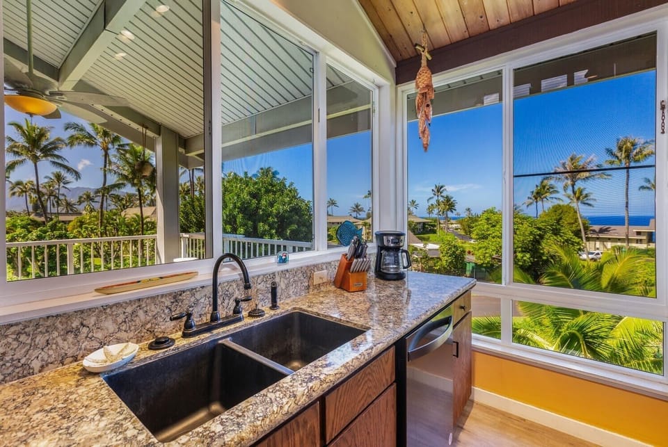 A bright kitchen