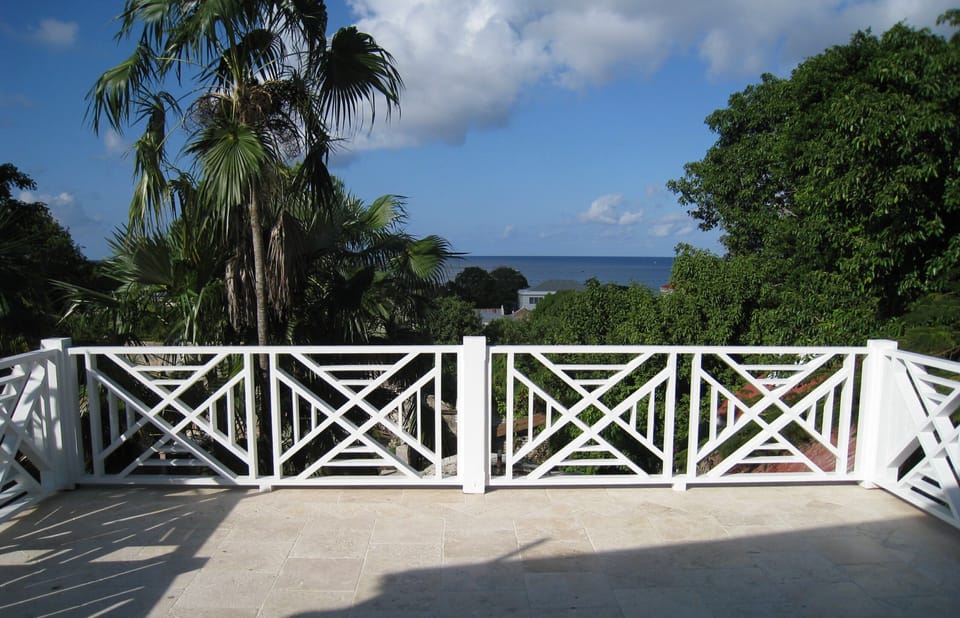 20ft x 20ft balcony off Bedroom - includes an outdoor shower