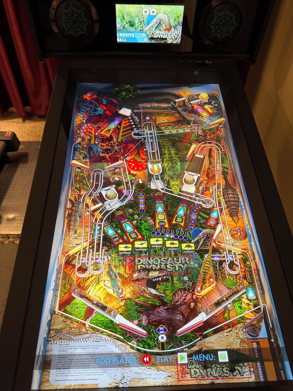 PINBALL- PLAYFIELD- Close-up.