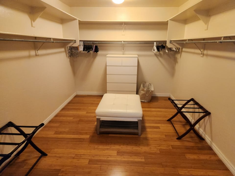 Master walk in closet