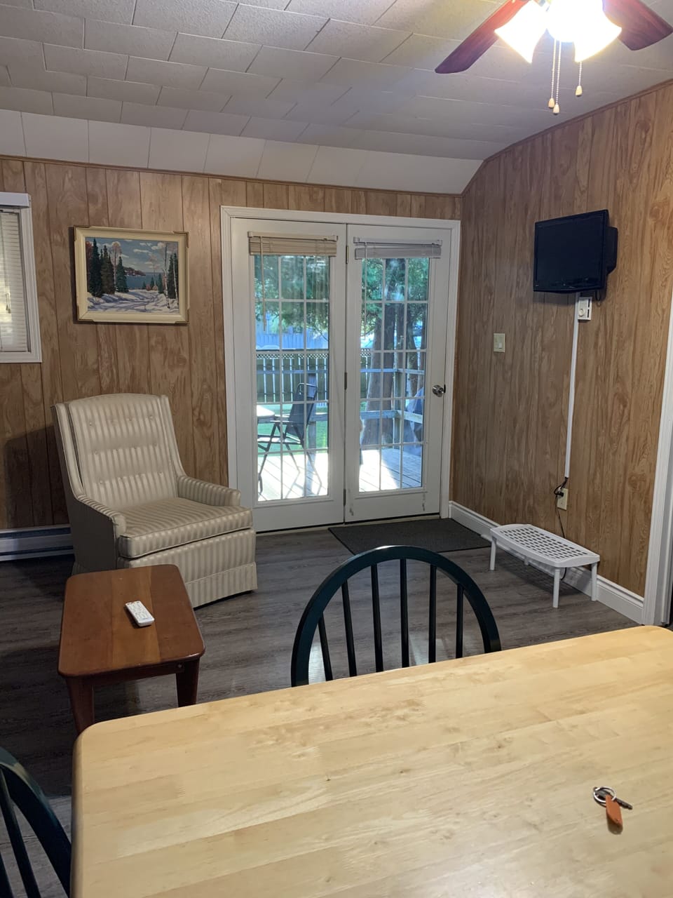 Open concept off the front deck 