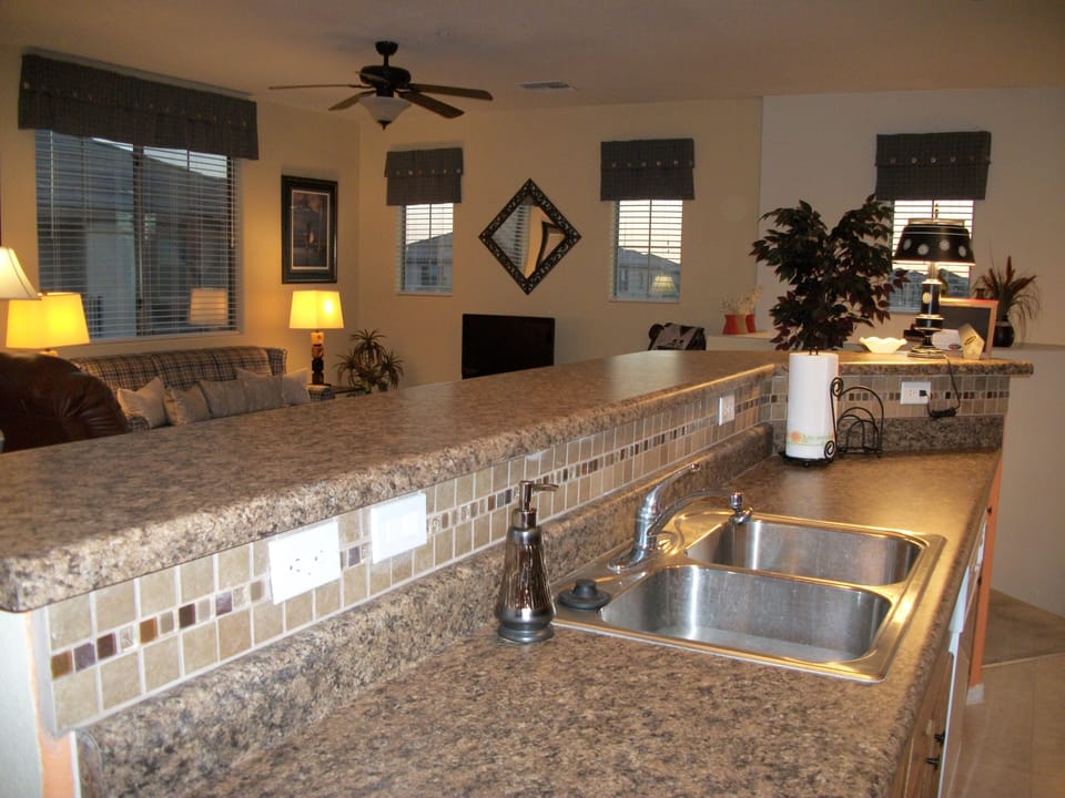 Open Concept!! Large counter for dining for 3. Plentiful counter space. 