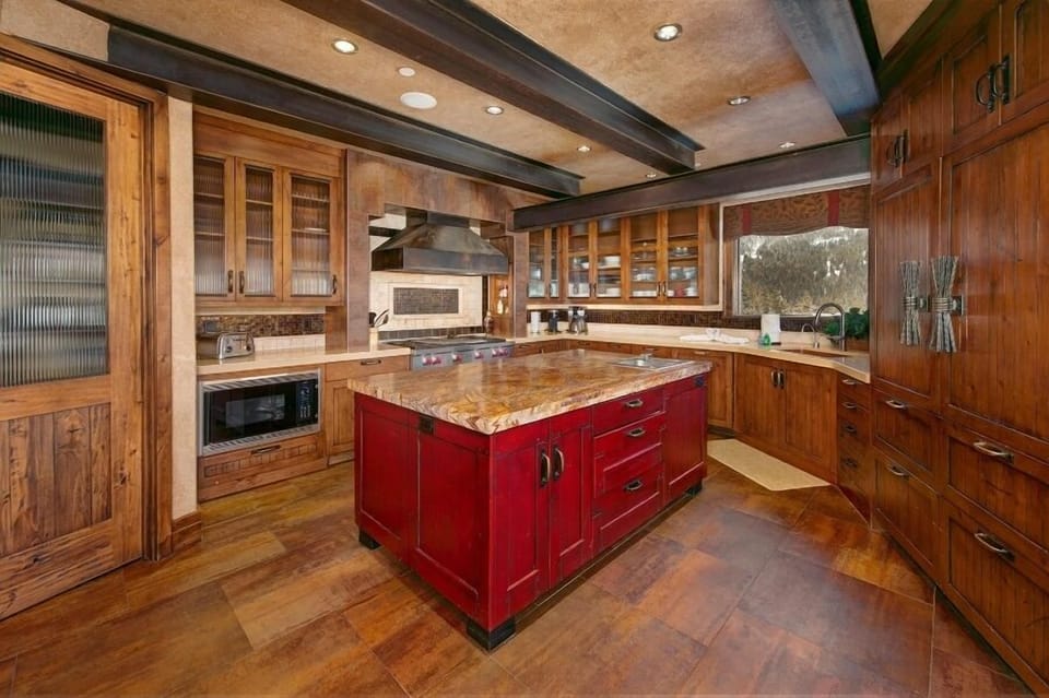 Kitchen on the main level.