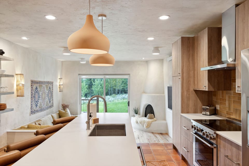 Kitchen looking into Living Room