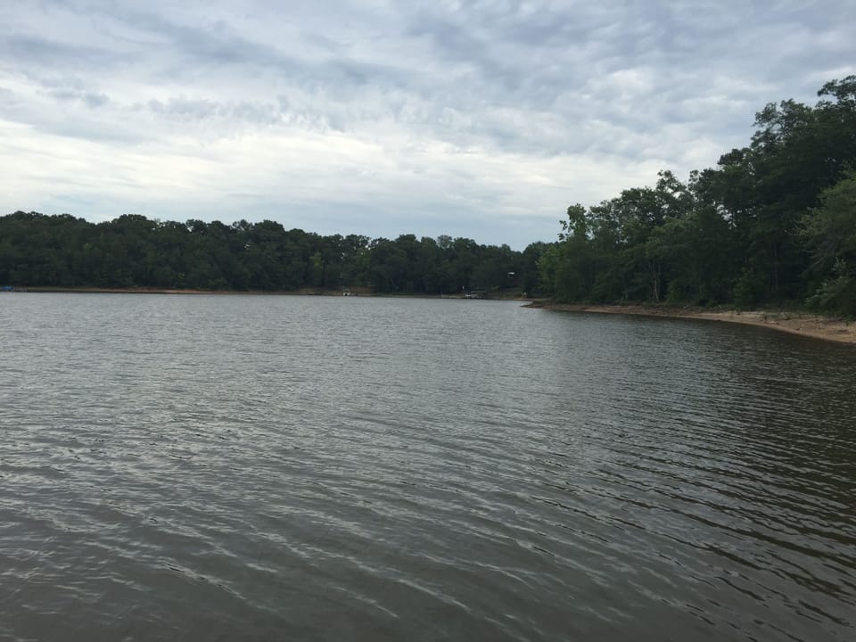 View of lake from the dock.