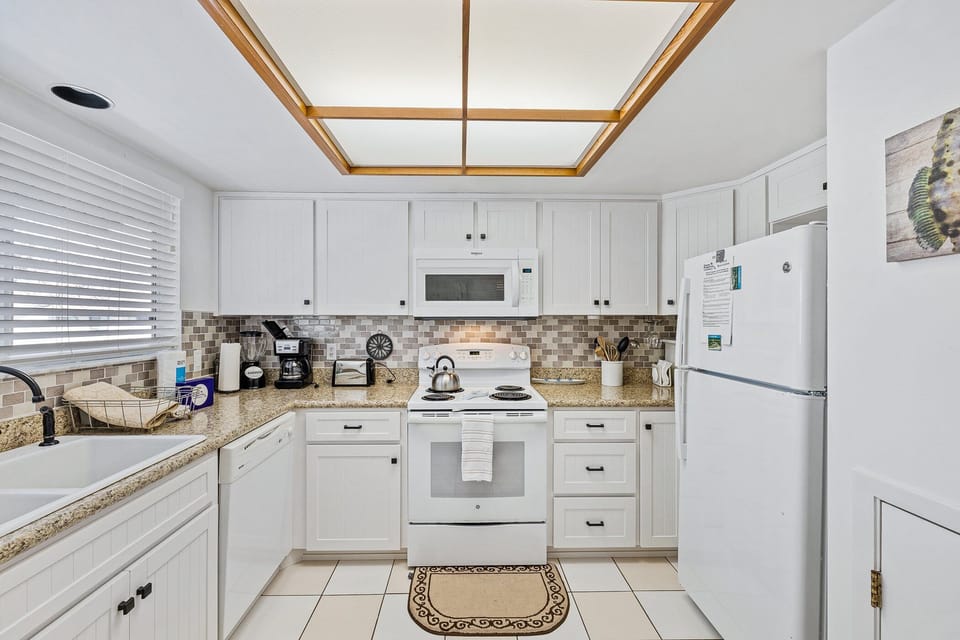 Fully equipped kitchen for all your cooking needs.