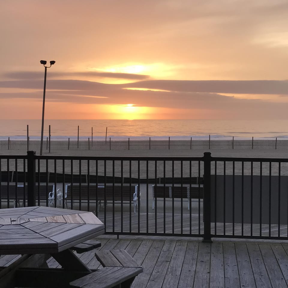 Enjoy the view& sites from your private 25'x50' deck elevated above the Boardwal