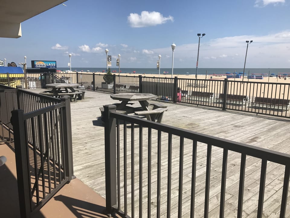 Step out of your condo onto the huge private fenced in deck... perfect for kids!