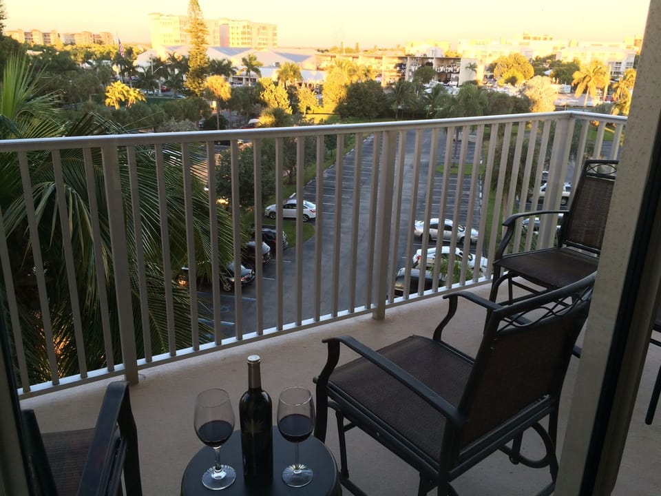 view from our balcony