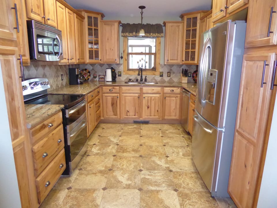 Recently remodeled kitchen with granite counter tops and everything you need