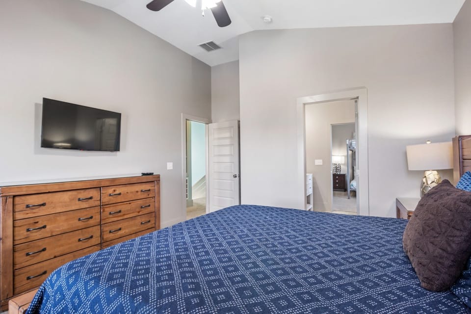 Bedroom #5 includes a flat-screen TV.