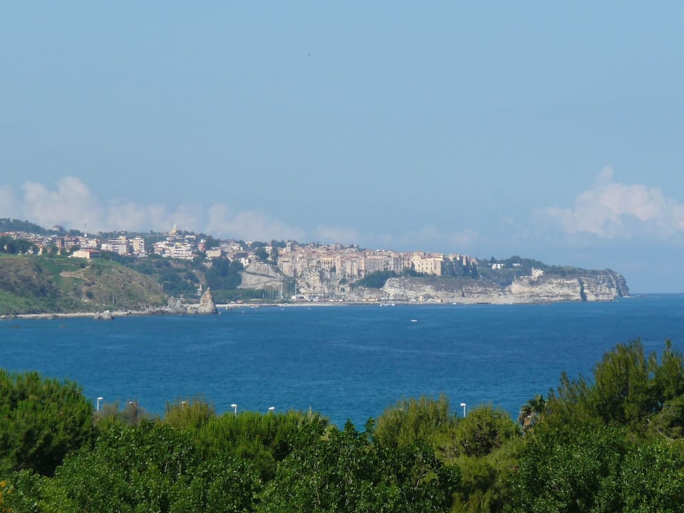 A clear day, Tropea zoomed in from our terrace