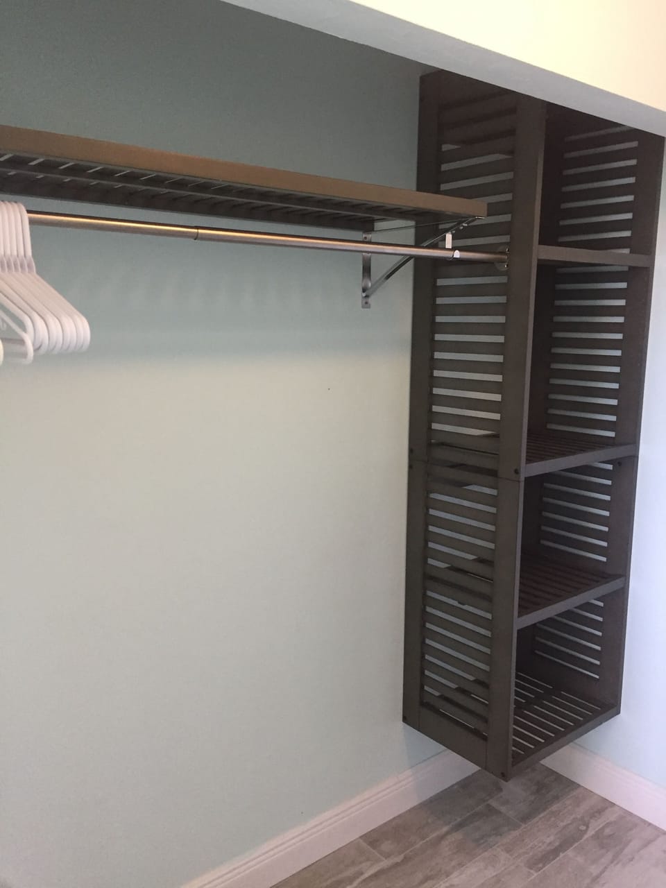 Plenty of storage for clothes and suitcases