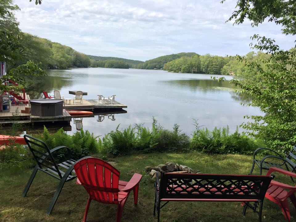 View from 2nd firepit and horseshoes