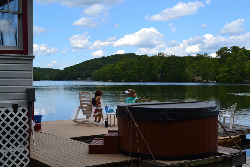 Hot tub with a view 