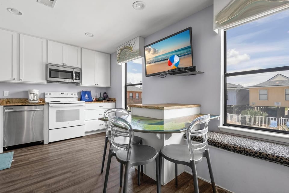Dining area and kitchen