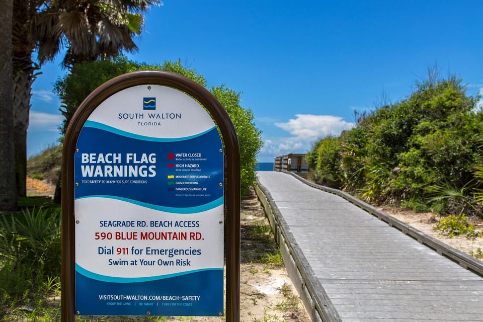 Sea Grade Beach Access Sign