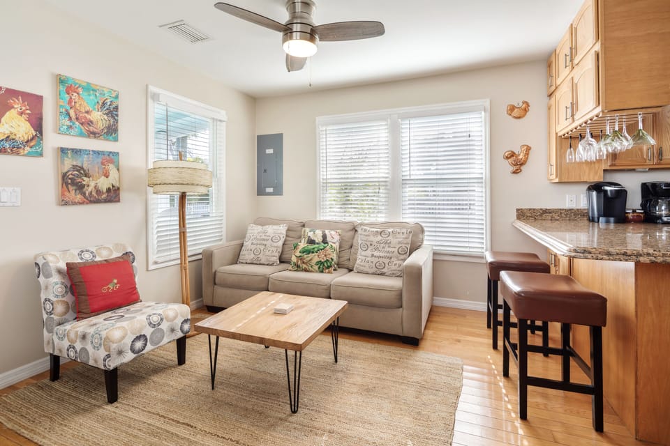 Comfy seating for family and friends.