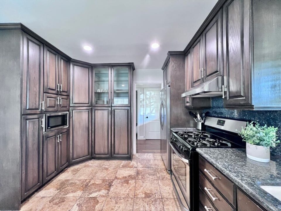 Custom Kitchen with Granite Countertops view 2