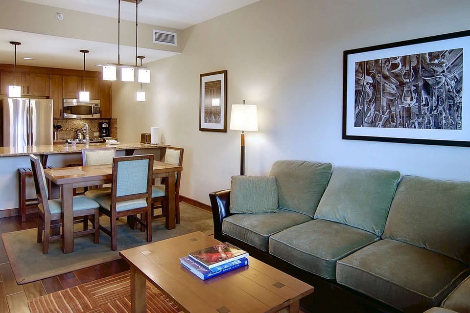 Experience seamless living! Our open-concept design connects the living, dining, and kitchen areas.