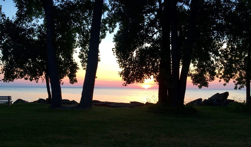 Sunrise from the deck