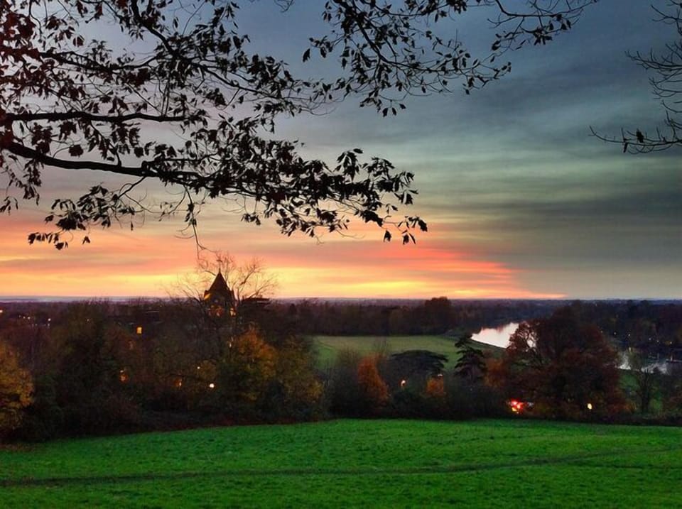 View of The River Thames from the Top of Richmond Hill