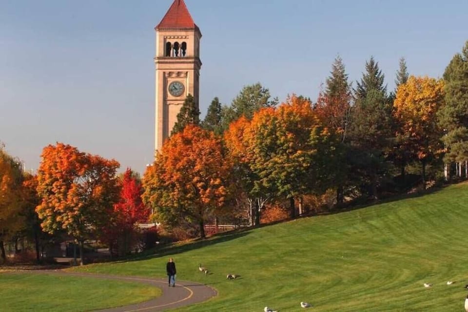 Step into history at Riverfront Park and be captivated by the iconic 1902 Clock Tower, a symbol of Spokane's rich heritage. 