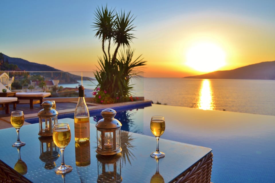 Sunset at the Villa