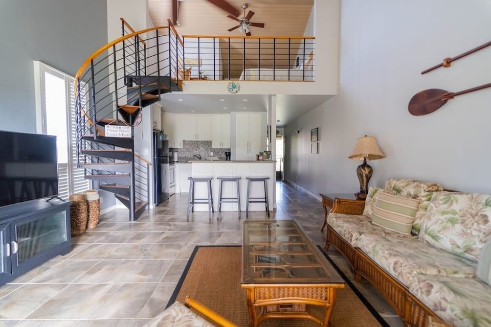 living room to kitchen