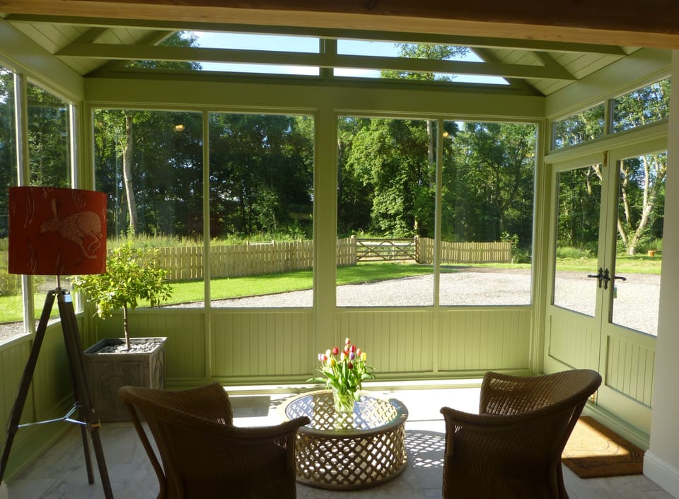 An ideal space to enjoy morning coffee or evening drinks.