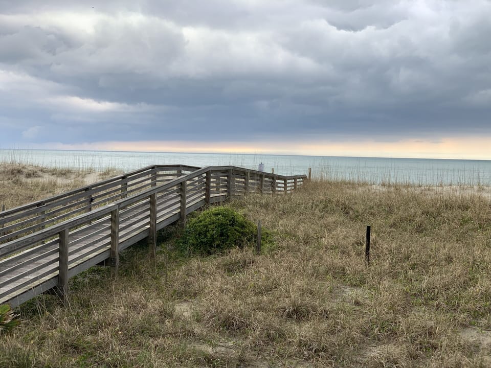 Porch view of beautiful ocean 