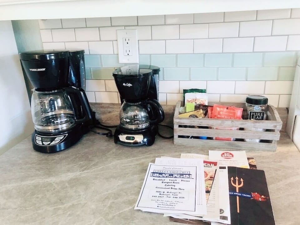 Traditional coffee maker/tea kettle (variety of teas, coffees &creamer included)