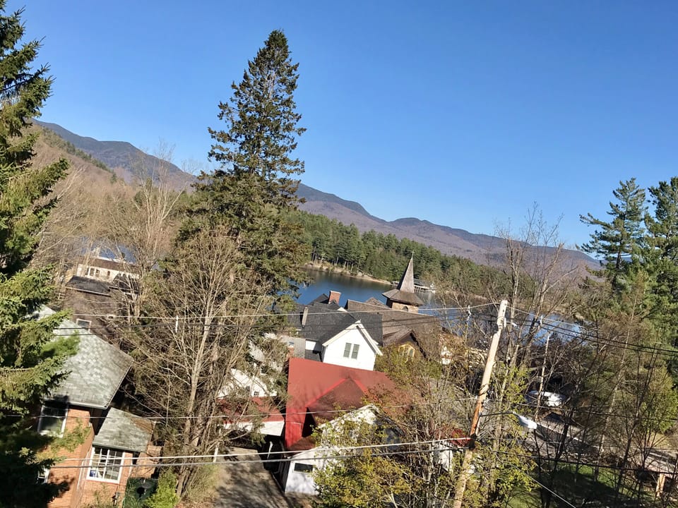 Mirror lake from second and third floor