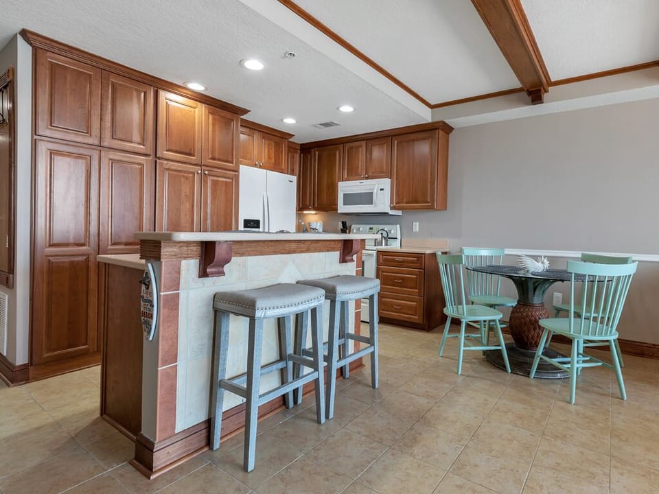 Open Living, Dining and Kitchen
