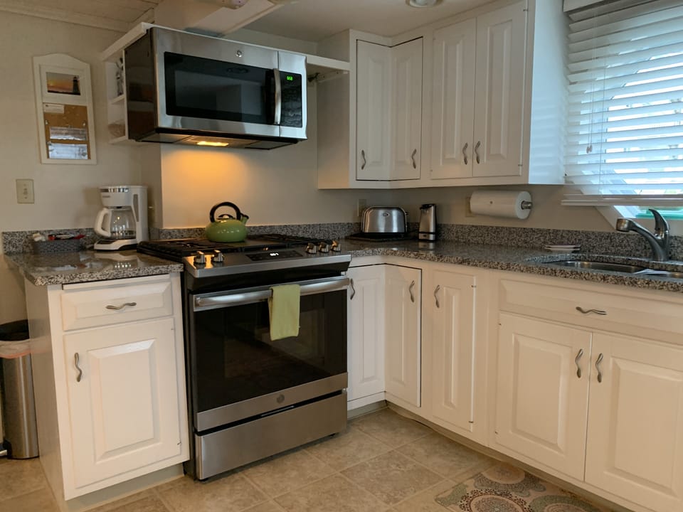Gas Range and Corner Coffee Station