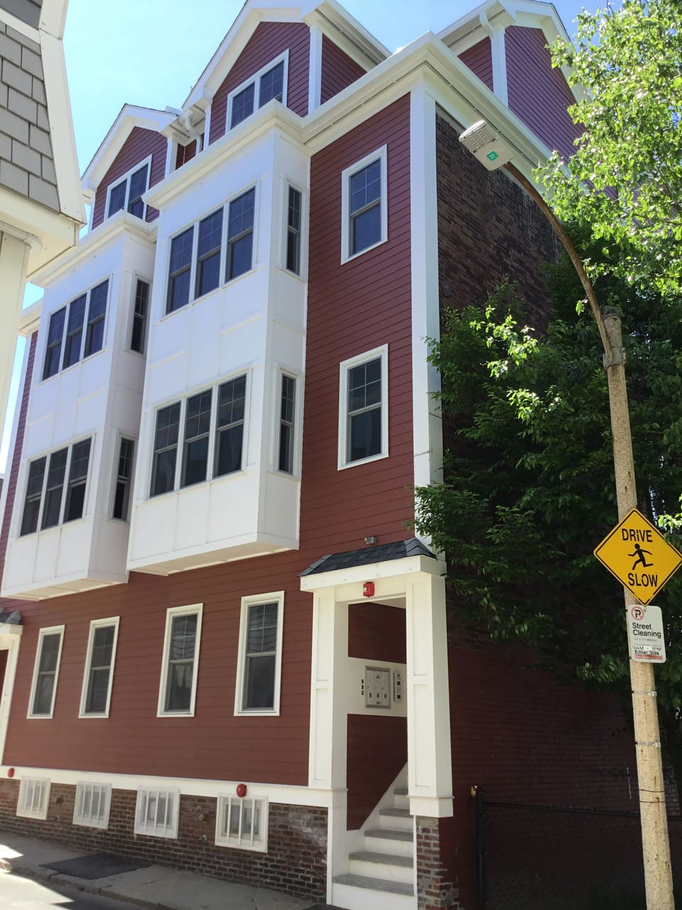 Front of building (park side)